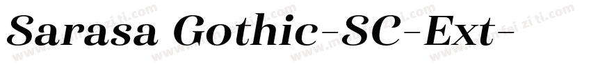 Sarasa Gothic-SC-Ext字体转换